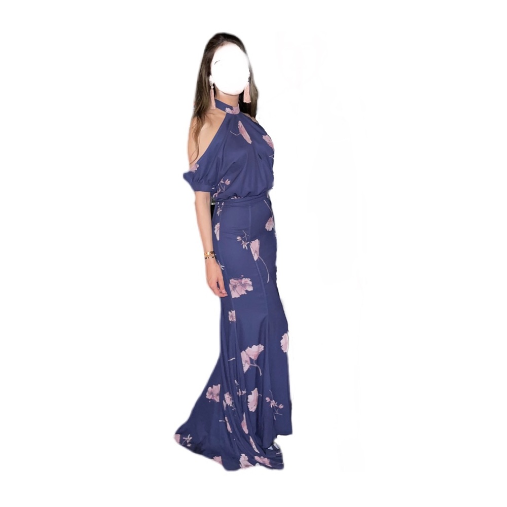 Fame and Partners Floor Length Floral “Aurelia” Dress - Picture 2 of 4